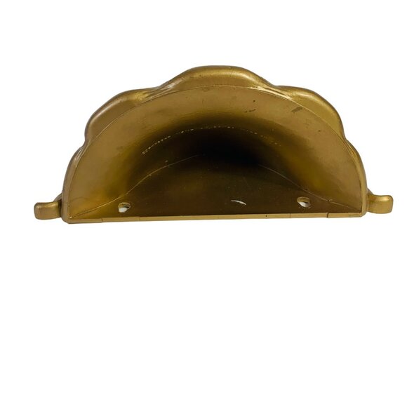 Hollywood Regency Gold Tone Wall Pocket Sconce Vase French Style Decor MCM VTG - Picture 5 of 11